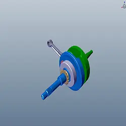 Crank Assy Crankshaft Comp Duet I3s Latest /maestro Edge 125 Latest 2019