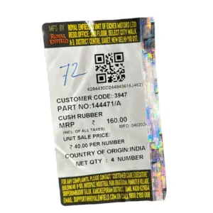 144471/a Cush Rubber Royal Enfield Classic 350 Bs3 Bs4 Single Disc