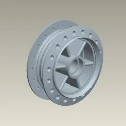 Front & Rear Hub Hub Comp. Rr All 100-125cc Big Hub Drum