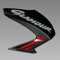 Set Right Front Cowl(black Nh-1(t1) | Glamour I3s | Hero
