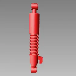 Rear Shocker Assy Cushion Assy. Rr (cbr R-
195c) Hf Deluxe 2015-2016/ Ha Dawn 2013 (cherry Red Colour)