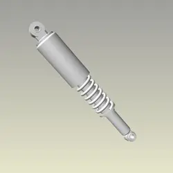 Rear Shocker Assy Cushion Assy. Rear Glamour Red Colour