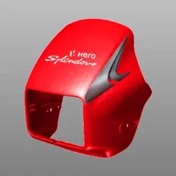 Set Front Visor For Hero (prime Red) Splendor+ Ibs Bsvi