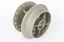 Rear Hub, Texture Silver 891061 Royal Enfield Uce Classic (oem),