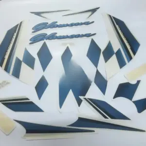 Sticker Kit-hero Honda Glamour Type 4(tank Color-black At Blue)