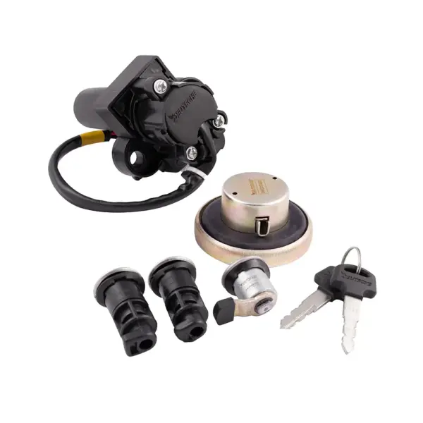Ignition Lock Kit For Hero Splendor+ (set Of 5) Consisting Of Ignition Cum Steering Lock, Petrol Tank Cap, Petrol Tank Lock & Tool Box Lock (2 Pcs.) - Image 2