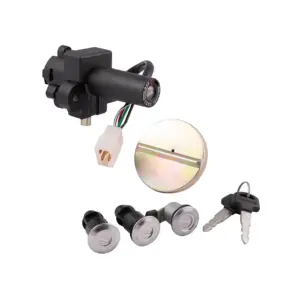 Ignition Lock Kit For Hero Splendor+ (set Of 5) Consisting Of Ignition Cum Steering Lock, Petrol Tank Cap, Petrol Tank Lock & Tool Box Lock (2 Pcs.)