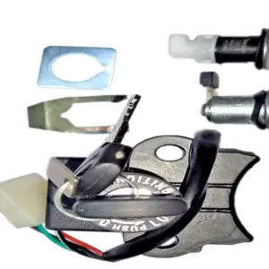 Ignition Lock Kit For Hero Splendor+ I3s Bs-vi (set Of 3) Consisting Of Ignition Cum Steering Lock, Petrol Tank Lock & Tool Box Lock
