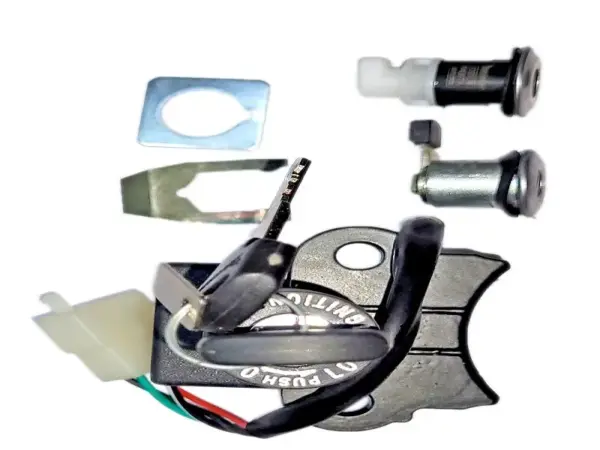 Ignition Lock Kit For Hero Splendor+ I3s Bs-vi (set Of 3) Consisting Of Ignition Cum Steering Lock, Petrol Tank Lock & Tool Box Lock