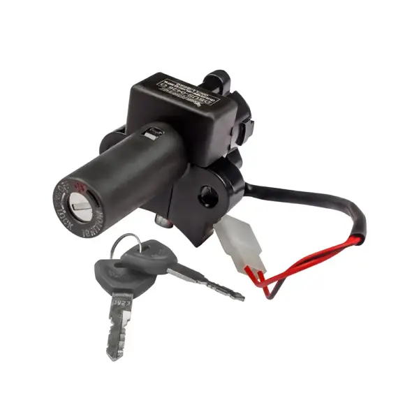 Ignition Cum Steering Lock For Hero Cd Deluxe New (2 Wires) - Image 2