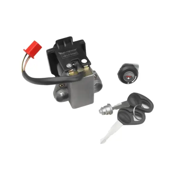 Ignition Lock Kit For Bajaj Boxer Ct 100 Deluxe (set Of 3) Consisting Of Ignition Cum Steering Lock (four Wire), Petrol Tank Lid Lock & Tool Box Lock - Image 2