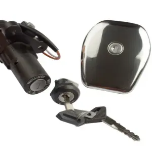 Ignition Lock Kit For Bajaj Xcd 125 (set Of 3) Consisting Of Ignition Cum Steering Lock, Petrol Tank Lock & Tool Box Lock