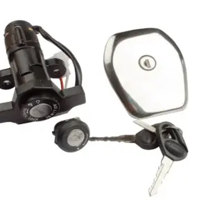 Ignition Lock Kit For Bajaj Platina 100 (set Of 3) Consisting Of Ignition Cum Steering Lock, Petrol Tank Lock & Tool Box Lock