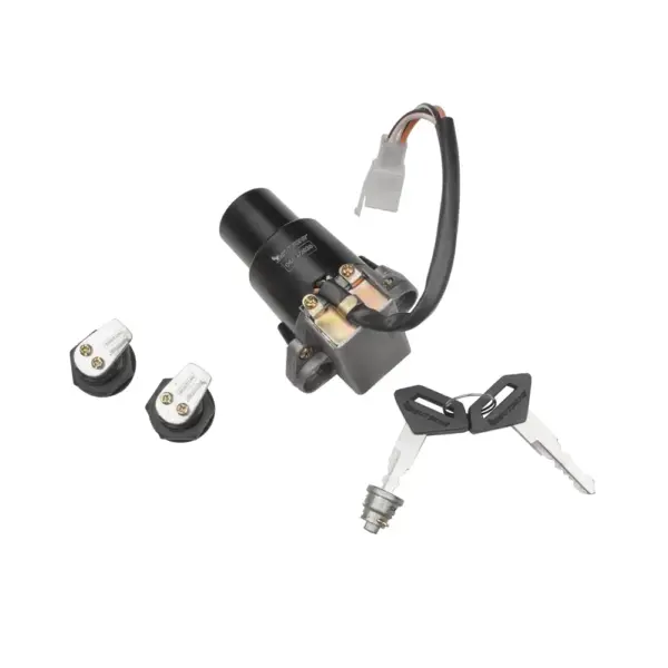 Ignition Lock Kit For Bajaj Pulsar 180 Dts-i (set Of 4) Consisting Of Ignition Cum Steering Lock , Petrol Tank Lid Lock & Tool Box Lock (2 Pcs.)