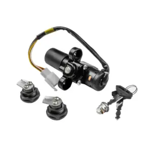 Ignition Lock Kit For Bajaj Pulsar 200 Dts-i (set Of 4) Consisting Of Ignition Cum Steering Lock, Petrol Tank Lid Lock & Tool Box Lock (2 Pcs.)
