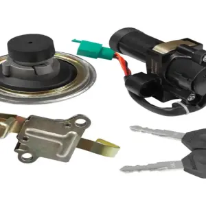 Ignition Lock Kit For Tvs Sport N/m (set Of 3) Consisting Of Ignition Cum Steering Lock, Petrol Tank Lock & Seat Lock