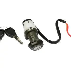 Ignition Lock For Tvs Xl Super 100 Bs-iv Self Start (2 Pin Female Red Coupler) (2017 Model)