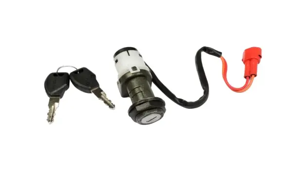 Ignition Lock For Tvs Xl Super 100 Bs-iv Self Start (2 Pin Female Red Coupler) (2017 Model)