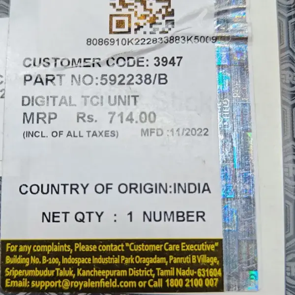 Digital Tci Unit Royal Enfield - Image 2