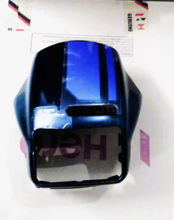Front Head Visor Black T-1 For Hero Splendor Xtec