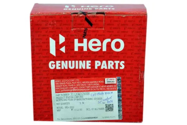 Hero Coil Plate Assymbly Splendor 2 Hole - Image 2