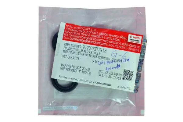 Hero Coil Plate Oil Seal Splendor.1 Piece - Image 2