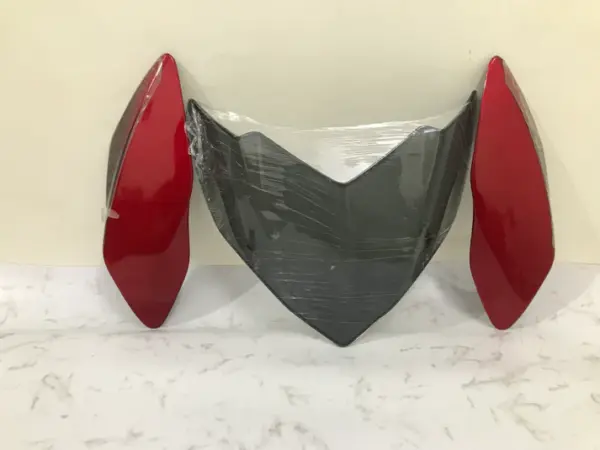 Visor For Pulsar 135 Red Genuine Product - Image 2