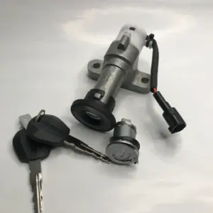 New Productlock Set For Tvs Jupiter Bs6 Steering Lock And Key Lock With Two Keys Minda Genuine Product Part Number -kt-2276fz