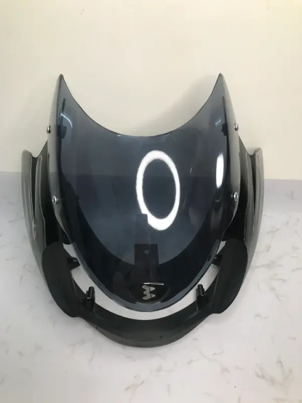 Headlight Visor For Bajaj Discover 135 Cc Digital Meter - Black With Grey Sticker Sai 533 - Image 6