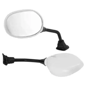 Rear View Mirror Fit For Hero Pleasure White Rh (1 Pc)