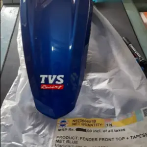 Front Fender Metallic Blue For Tvs Apache Rtr 160 4v