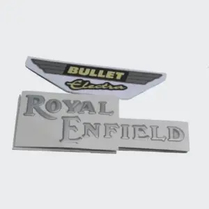 Tank Monogram Royal Enfield S.o.4 For Bullet Electra [slvr]