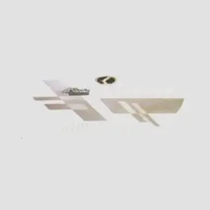Stckr Set Kinetic 4s [blk Shield-silver]