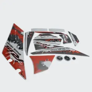 Stckr Set R15 V2 Spl Edition Red