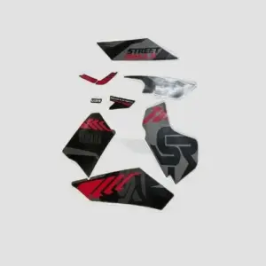 Stckr Set Ray Zr Street Rally Blk/red