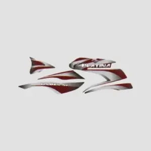Stckr Set Platina 125 [blk Tank-maroon]
