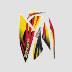 Stckr Set Pleasure T7 Dual Colour Red Shield