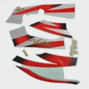 Stckr Set Victor Glx125 [blk Tank-red]