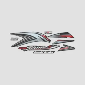 Stckr Set Shine Bs4 [blk-red]