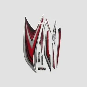 Stckr Set Shine 125 Bs6 [2020] Blk/red