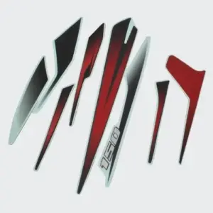 Stckr Set Pulsar 150 Ug6 [blk Tank-red]