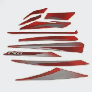 Stckr Set Pulsar 150 Ug8 [red-chrome]