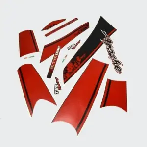 Stckr Set Rtr160 Hyper T2 [blk Tank-red]