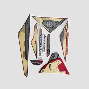Stckr Set Ntorq 125 (2020) Super Squad Red Shield [iron Man]