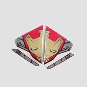 Stckr Nose Ntorq 125 Super Squad Red Shield [iron Man]