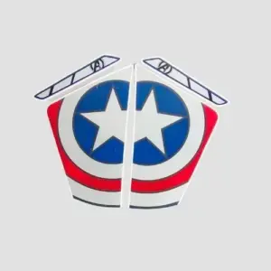 Stckr Nose Ntorq 125 Super Squad Blue Shield [captain]
