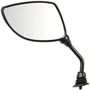 Rear View Mirror (blk) Lh Hero Pleasure N/m