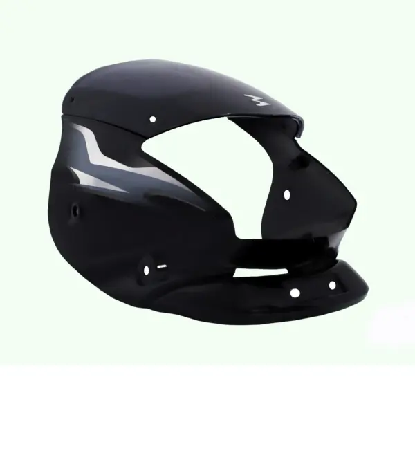 Head Light Visor/mask-bajaj Platina Black (silver Stk)