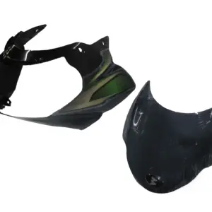 Head Light Visor/mask-bajaj Discover 100cc (3d Type) Black (green Stk)