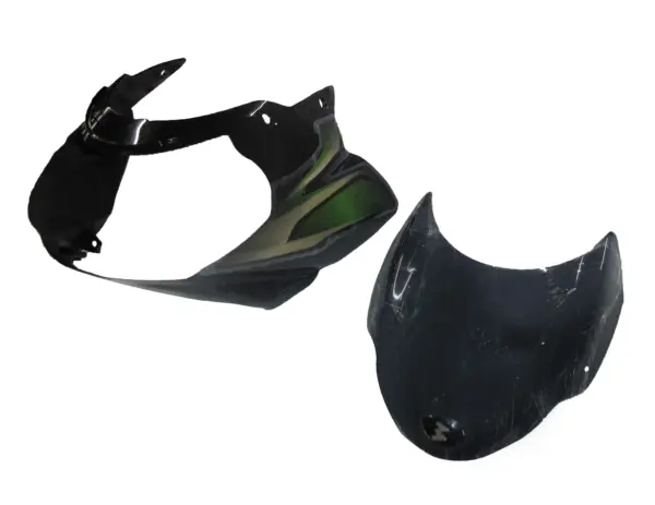 Head Light Visor/mask-bajaj Discover 100cc (3d Type) Black (green Stk)